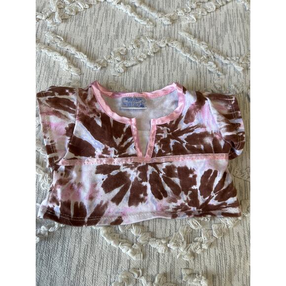 Build A Bear Workshop BABW Brown Pink Satin Lined Top Pink Velvet Velour Skirt - Picture 2 of 6